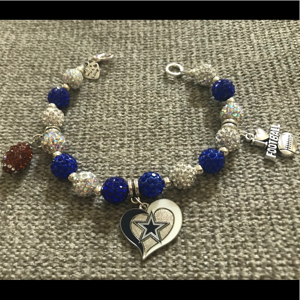Cowboys football bracelet